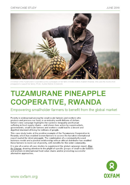 Tuzamurane Pineapple Cooperative, Rwanda: Empowering small-scale farmers to benefit from the global marke